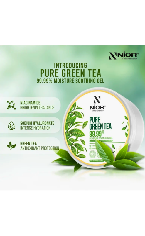 Nior Pure Green Tea 99.99% Moisture Soothing Gel 300ml - Image 3