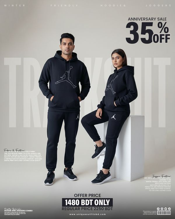 HJ01 Premium Winter Hoodie & Joggers Combo Set