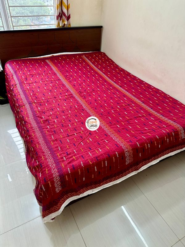 Khejurpata Nokshikatha - Maroon