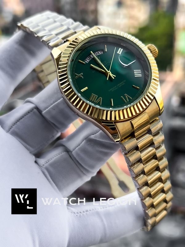 ROLEX DAY DATE GOLD - GREEN