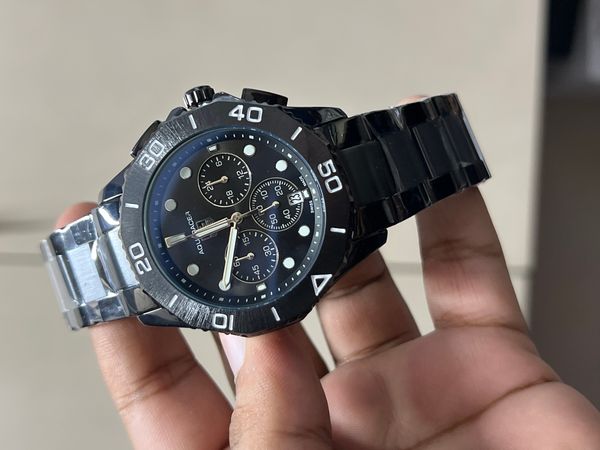 TAG AQUARACER CHAIN BLACK BODY BLACK DIAL