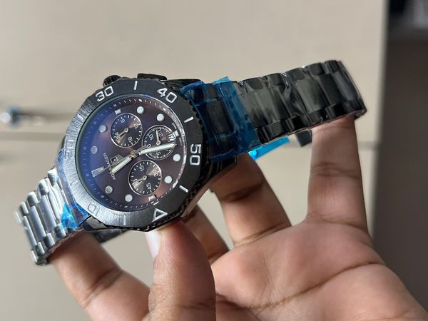 TAG AQUARACER CHAIN BLACK BODY BROWN DIAL