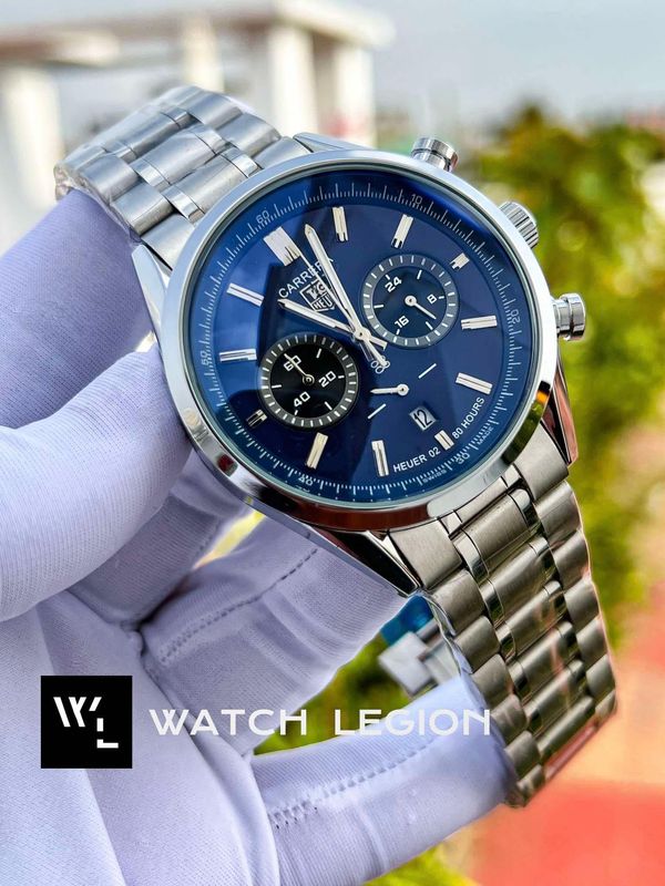 TAG CH TWO CHRONO BLUE DIAL SILVER CH