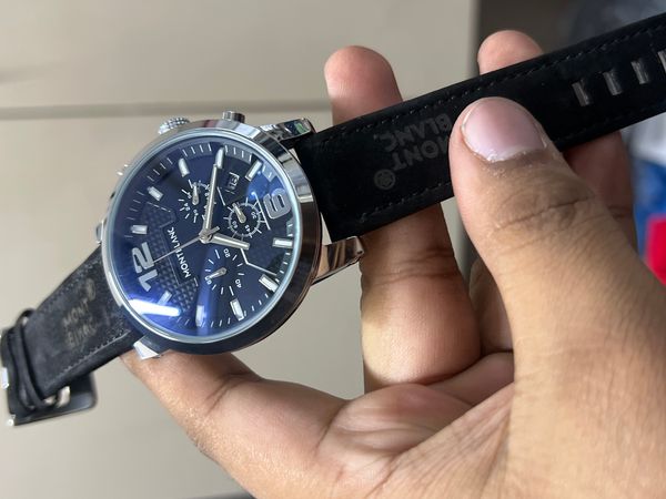 MONTBLANC BLACK BELT SILVER CASE