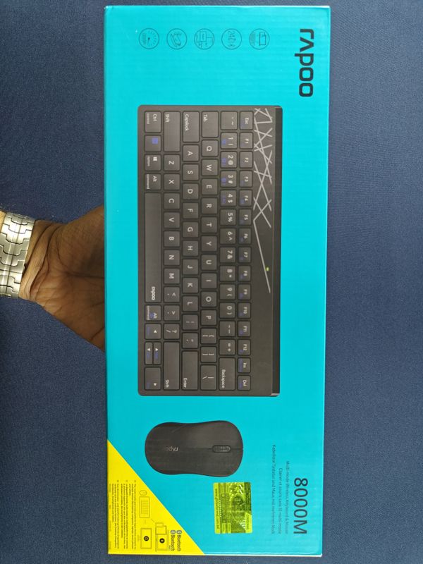 Rapoo 8000M Multi-mode Wireless Keyboard and Mouse Combo
