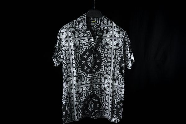 SALE: Men's Black Bandana shirt
