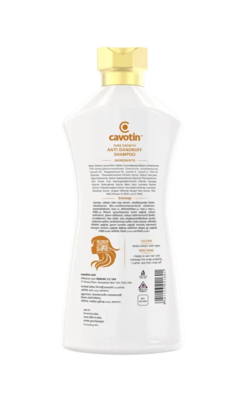 Cavotin Pure Growth Anti-dandruff Shampoo 250ml - Image 4