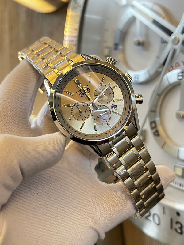 Tag Heuer 3 Chrono Grey Dial Chain
