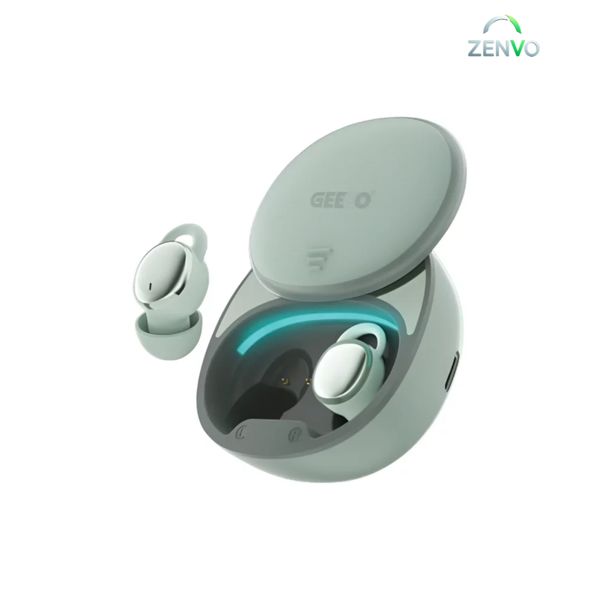 Geeoo T5 TWS Touch Control Mini Earbuds – Green