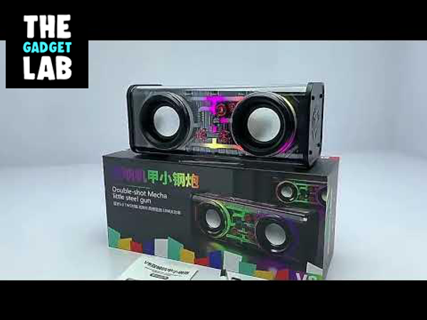 Mecha V8 Transparent 10W RGB Colorful Lights Bluetooth Speaker - Image 3