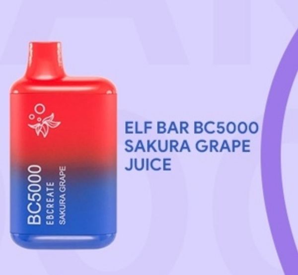 𝙴𝙻𝙵 𝙱𝚊𝚛 𝙱𝚌 5000 𝙿𝚞𝚏𝚏𝚜 (Sakura Grape)