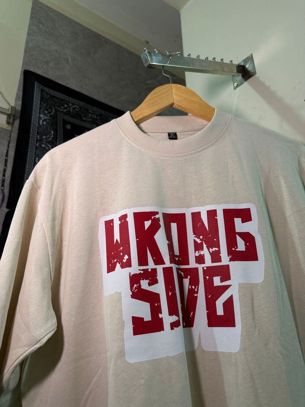 Men’s Heavyweight Drop Shoulder T-Shirt in Cream