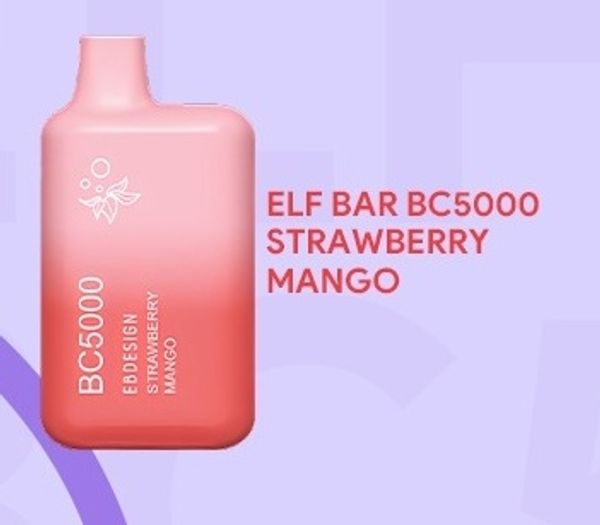 𝙴𝙻𝙵 𝙱𝚊𝚛 𝙱𝚌 5000 𝙿𝚞𝚏𝚏𝚜 (Strawberry Mango)
