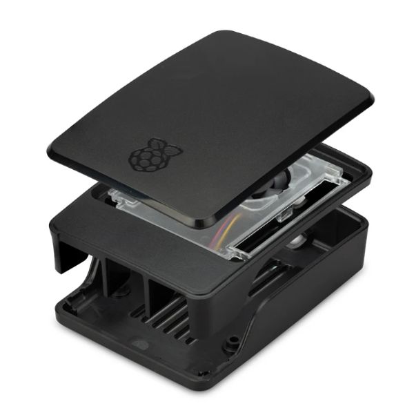 Raspberry Pi 5 Official Case with Fan (Black)
