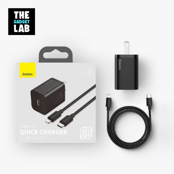 Baseus Super Si Pro Charger 1C 20W With Type-C To Lightning Cable (Iphone Charger) - Image 2