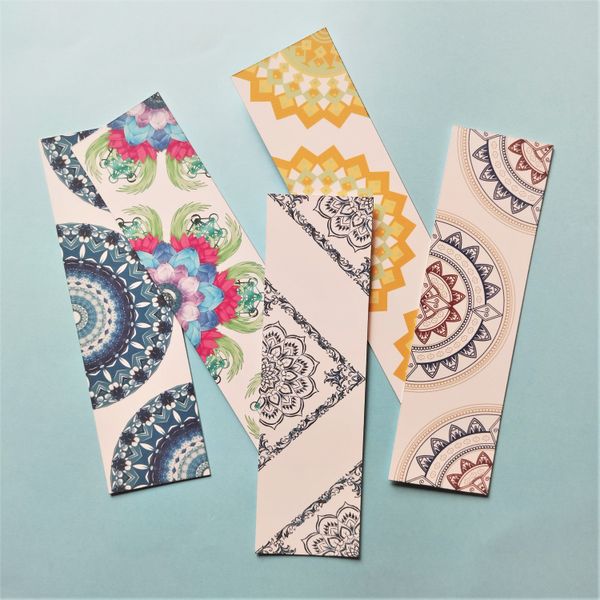 5 Pieces Mandala Art Bookmark by Oxynote