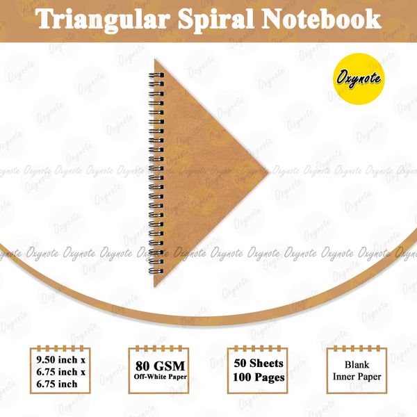 Triangular Spiral Notebook by OXYNOTE