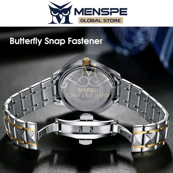 💥MENSPE Men's Fashion Watch Quartz Watch With Diamond Calendar Watch - Image 5