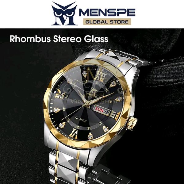 💥MENSPE Men's Fashion Watch Quartz Watch With Diamond Calendar Watch - Image 6