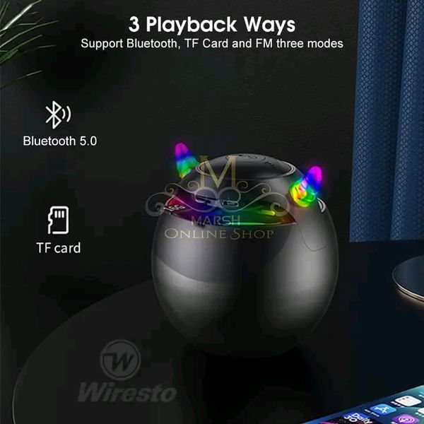 💥Wiresto G90 Dazzling color Wireless Bluetooth Speakers - Image 7