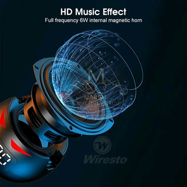 💥Wiresto G90 Dazzling color Wireless Bluetooth Speakers - Image 10