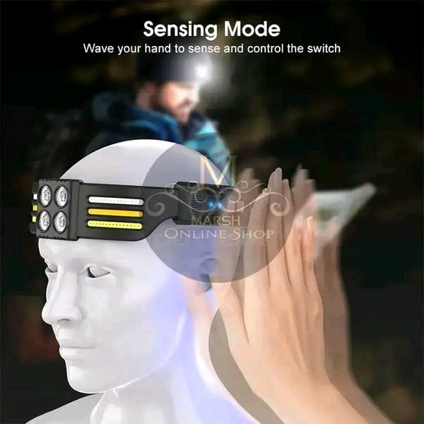 💥Outtobe COB Intelligent Sensing LED Multifunctional Seven Gear Headlamp - Image 7