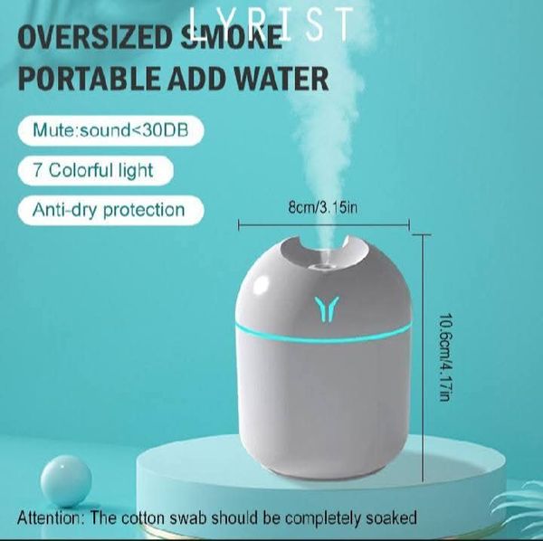 .Air Humidifier Mini Night Light Portable Mist Sprayer USB Electric Air Humidifier 300ML Cool