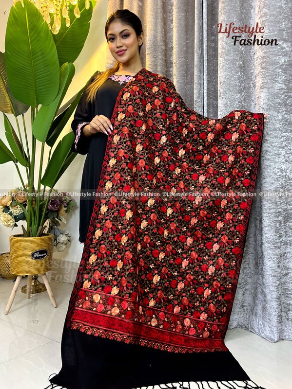 প্রিমিয়াম কোয়ালিটি অরজিনাল কাশ্মীরি শাল (LF-SAWAL-04)