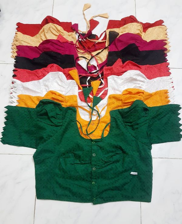 হাবুকা ঘটি হাতা ব্লাউজ/Habuka short sleeve blouse for women's and grals.