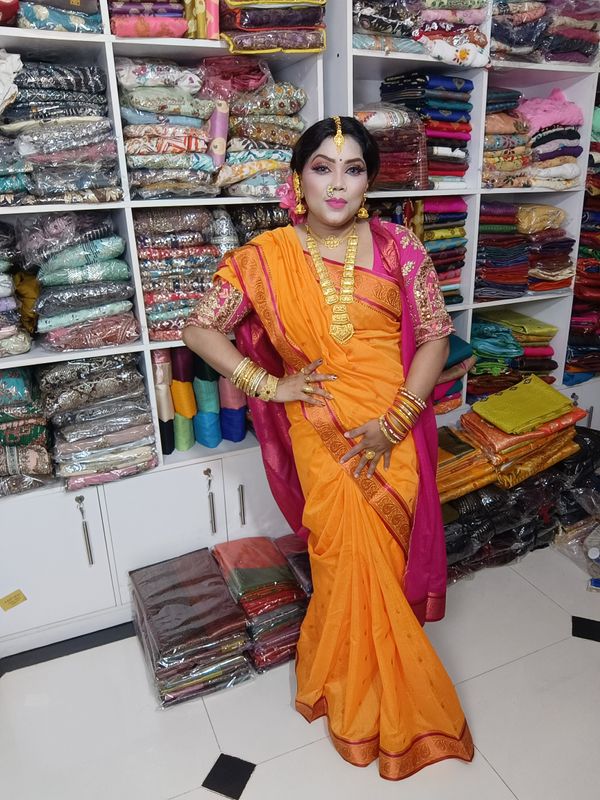 Cotton gaduwal saree