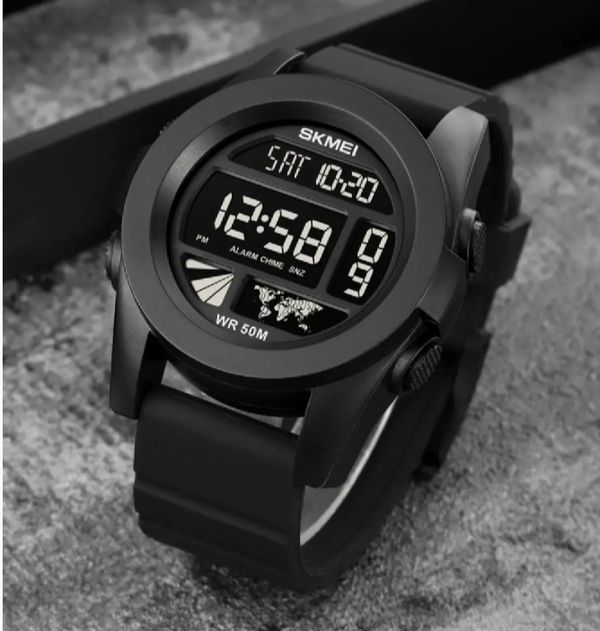 Skmei Digital Fashionable Green Light Watch For Men's