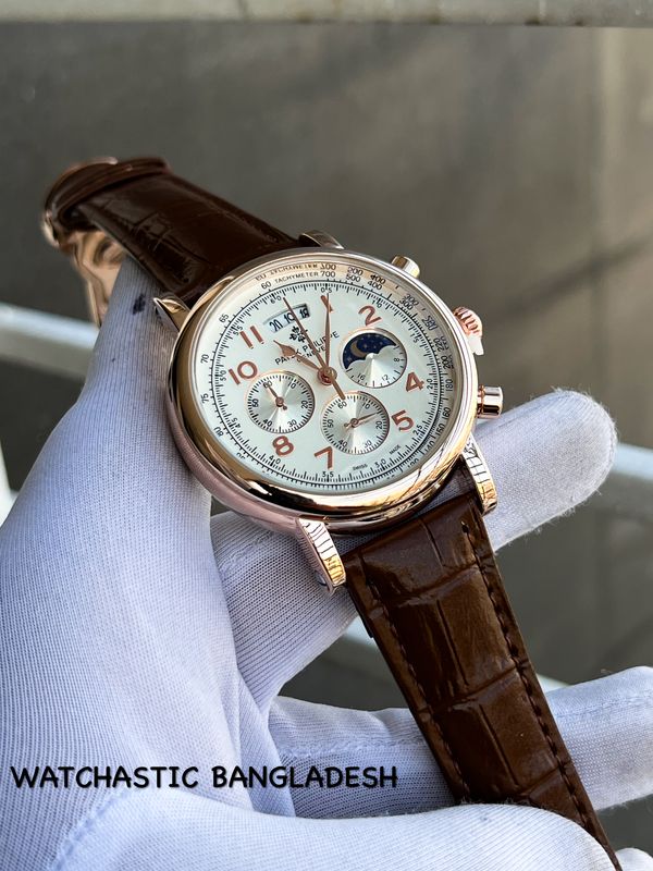 Patek Brown Belt RG Number Digit