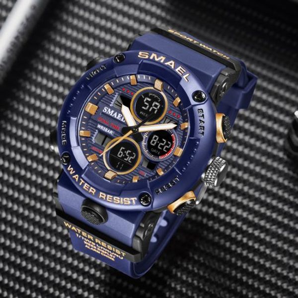 Dual Time Multi-Functions Waterproof Digital Watches Men and Woman Wrist with Custom Logo Sports Watch Quartz WatchPurchase