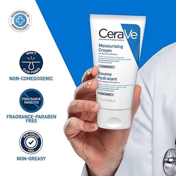 CeraVe Moisturizing Cream for Dry Skin 50ml - Image 5