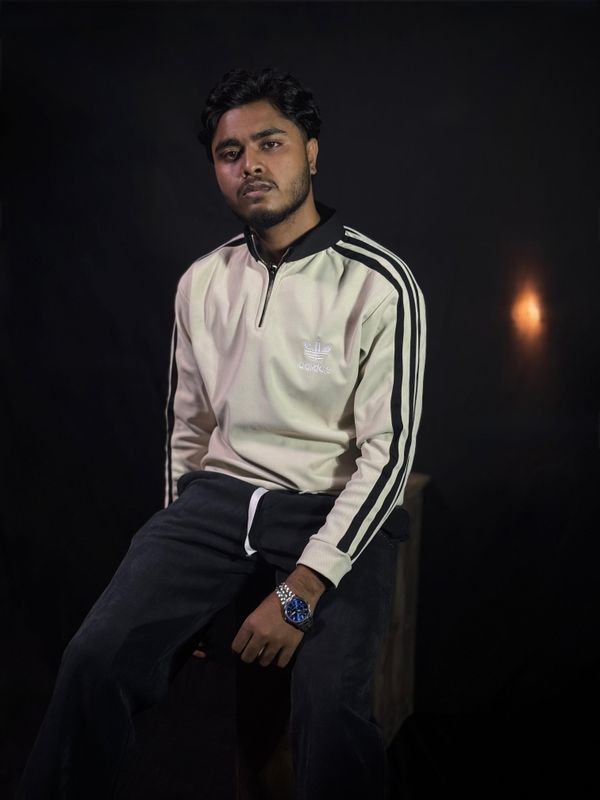 ADIDAS  Premium Zipper Polo Sweatshirt - Image 1