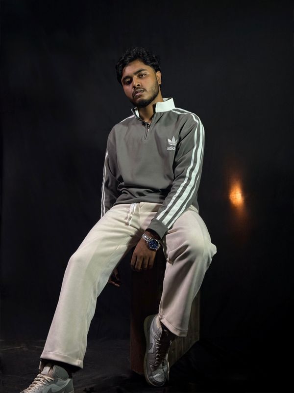 ADIDAS  Premium Zipper Polo Sweatshirt - Image 1