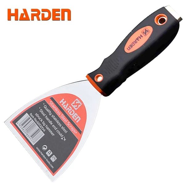 HARDEN Scraper Fiberglass Handle (50mm | 75mm | 100mm) Stainless Steel Scrapper; 620202 | 620204 | 620205