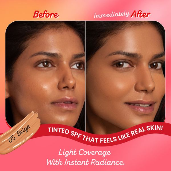 Strawberry Dew Tinted Sunscreen SPF 50+ PA++++: 05 beige - Image 2