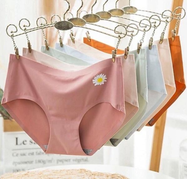 Sexy seamless China soft ice silk panty