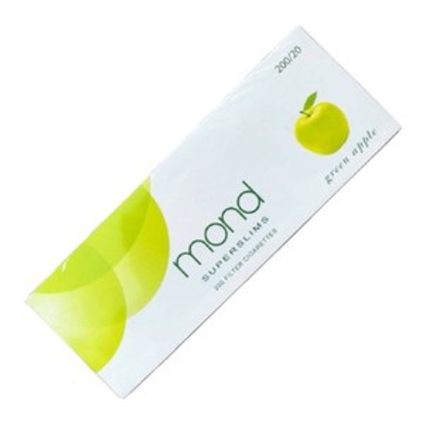 1 Carton (10 packs) Mond Green Apple (Super Slim Cigarette)