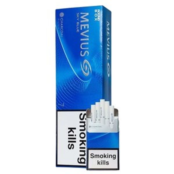 1 Carton (10 Packs) Mevius Sky Blue