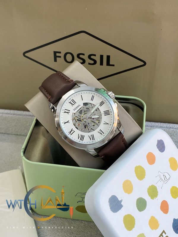 Fossil Grant Automatic Dark Brown Leather Men’s Watch