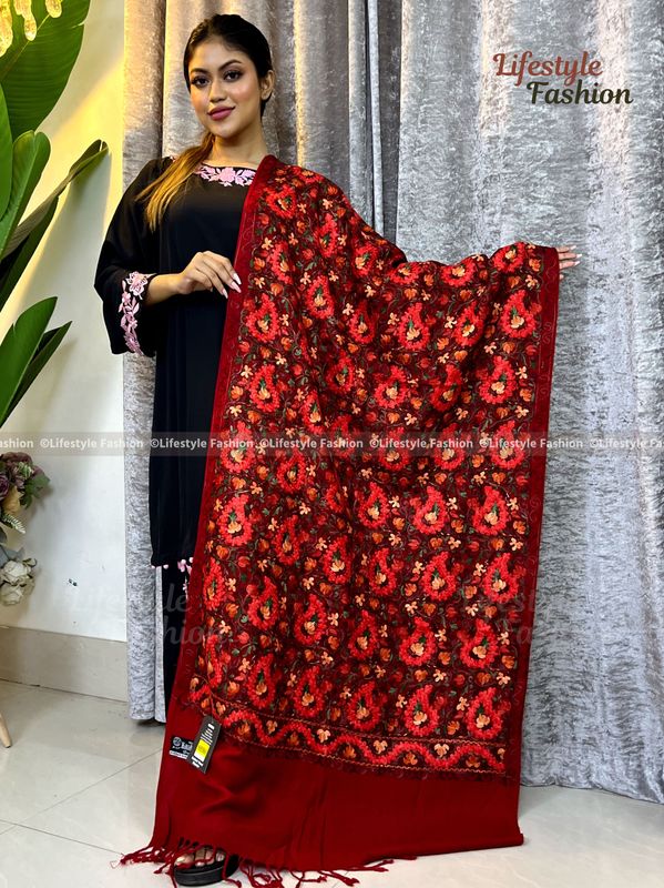 প্রিমিয়াম কোয়ালিটি অরজিনাল কাশ্মীরি শাল (LF-SAWAL-14)