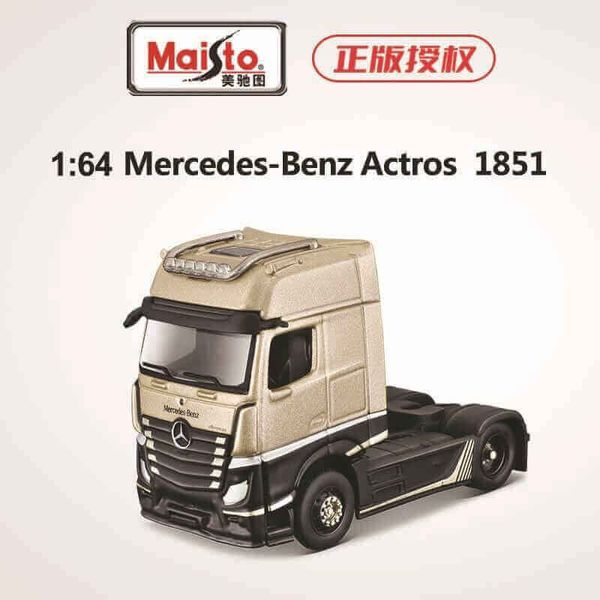 Maisto 1:64 Mercedes-Benz 1851 MP4 Gigaspace Golden