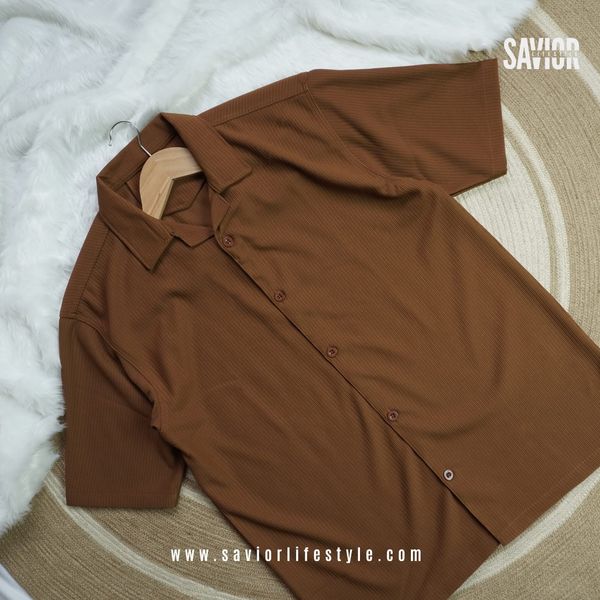 Camel Color Cuban Shirt
