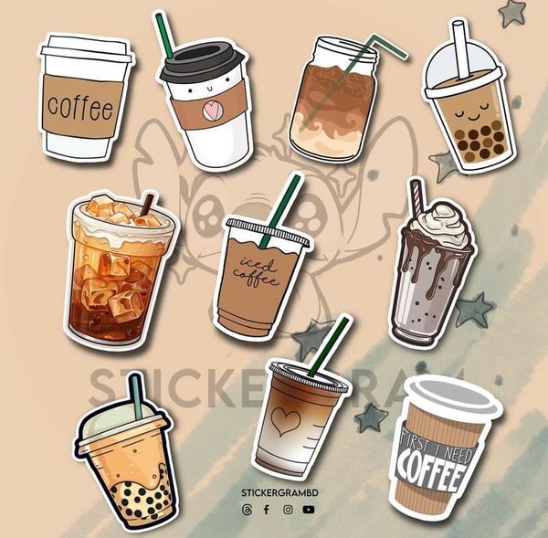Coffee Sticker Set 02