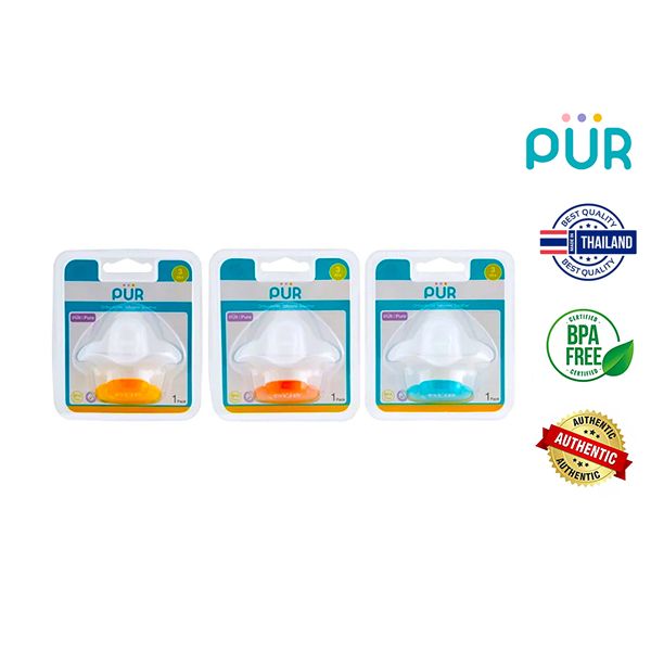 PUR Orthodontic Silicone Soother (3m+) – 14017