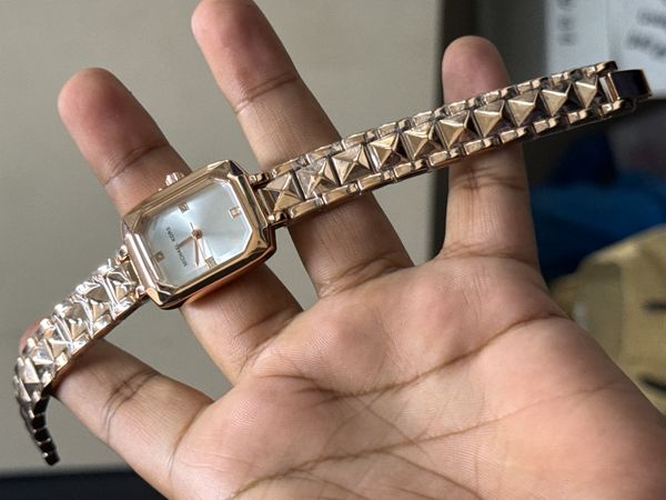 MK STONE DIGIT ROSE GOLD WHITE