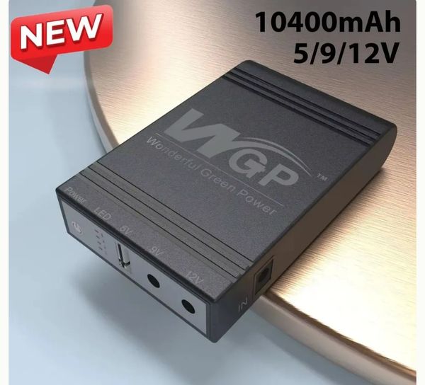 New Version WGP mini UPS 10400mAh – 5/9/12V – Black