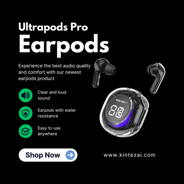 Ultrapods Pro True Wireless Earbuds - Black